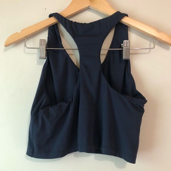 ♦️ Aerie | Navy Blue Cropped Tank - Picture 3 of 4